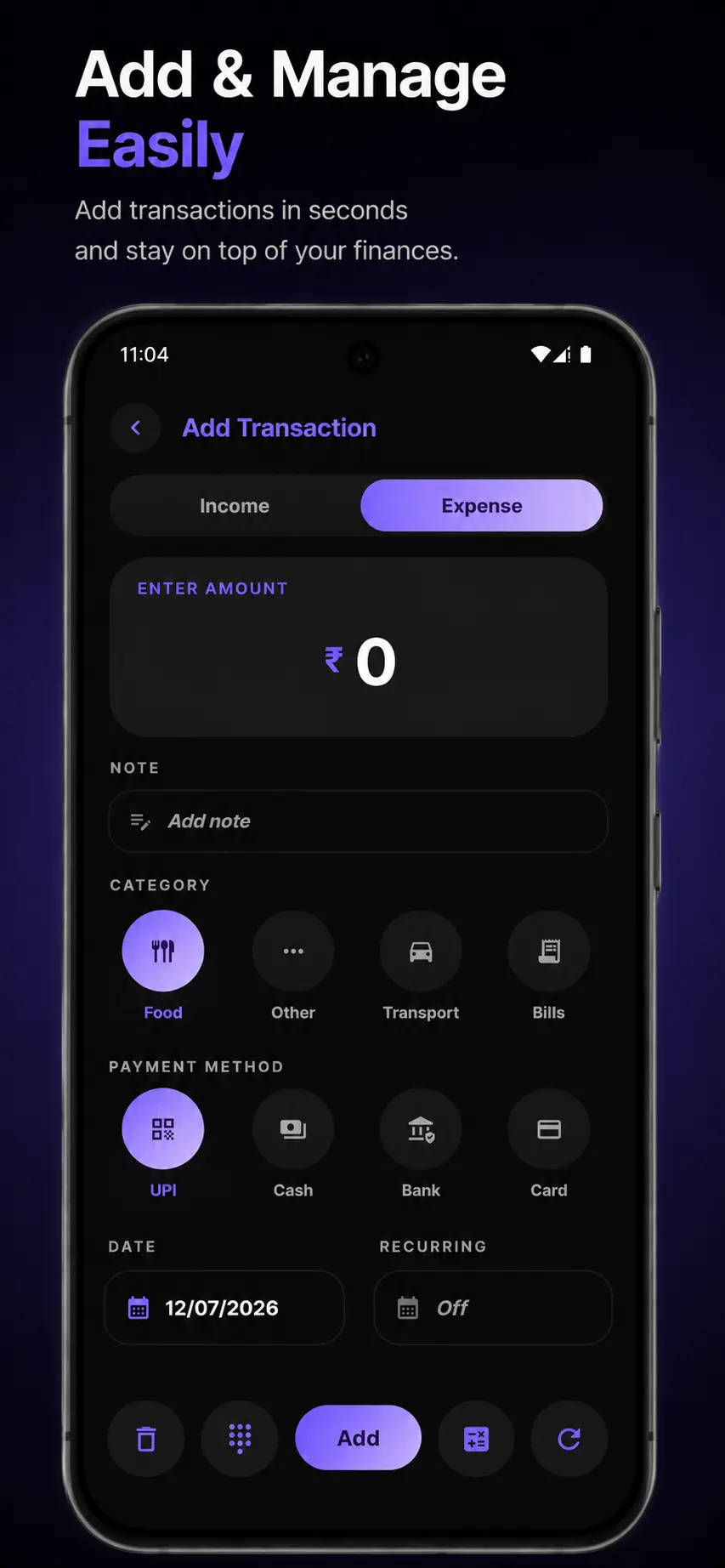 Expense Tracker Budget - Monthly category budgeting